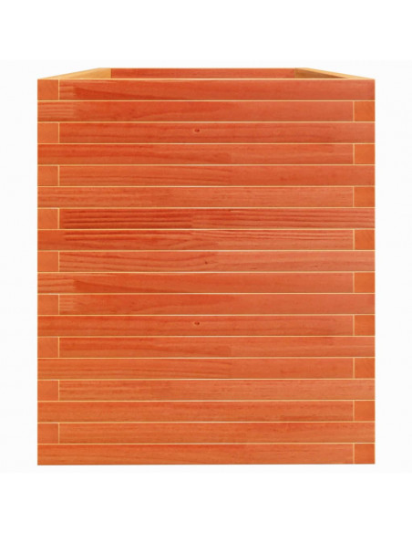 Fioriera Giardino Marrone Cera 110x60x68,5 Legno Massello Pino