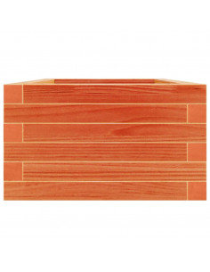 Fioriera Giardino Marrone Cera 40x40x23 cm Legno Massello Pino 2