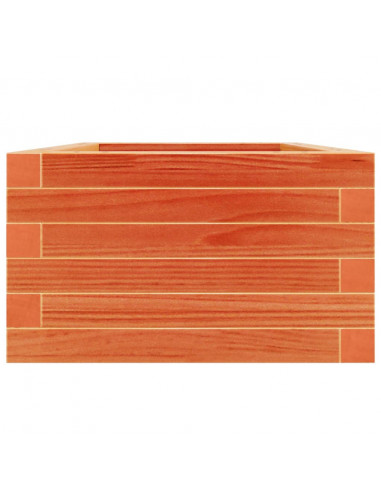 Fioriera Giardino Marrone Cera 40x40x23 cm Legno Massello Pino