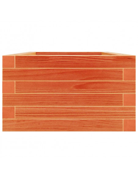 Fioriera Giardino Marrone Cera 40x40x23 cm Legno Massello Pino