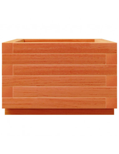 Fioriera Giardino Marrone Cera 40x40x26,5cm Legno Massello Pino