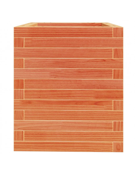 Fioriera Giardino Marrone Cera 40x40x46 cm Legno Massello Pino