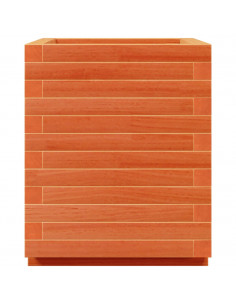 Fioriera Giardino Marrone Cera 40x40x49,5cm Legno Massello Pino 2