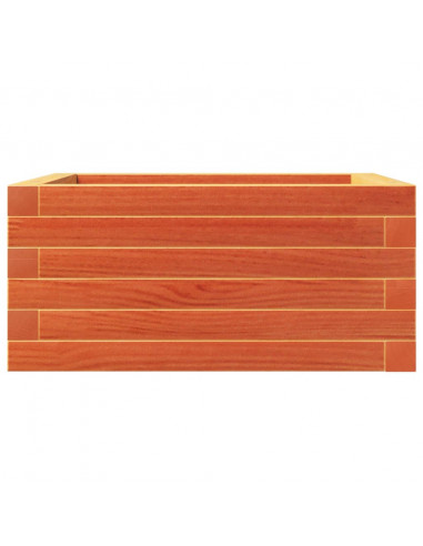 Fioriera Giardino Marrone Cera 50x50x23 cm Legno Massello Pino