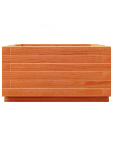 Fioriera Giardino Marrone Cera 50x50x26,5cm Legno Massello Pino