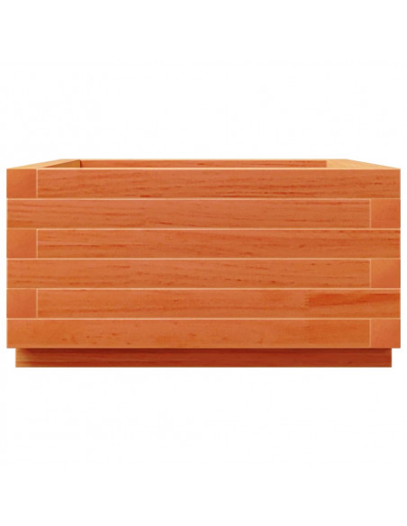 Fioriera Giardino Marrone Cera 50x50x26,5cm Legno Massello Pino