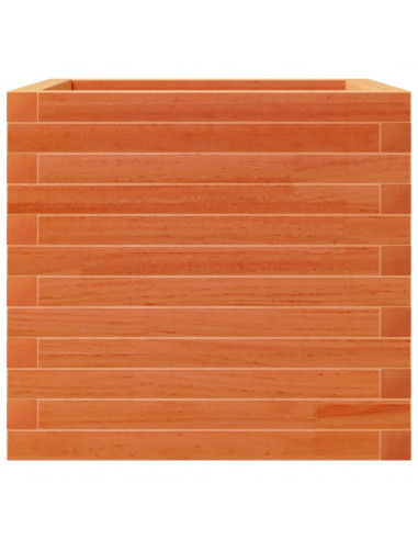 Fioriera Giardino Marrone Cera 50x50x45,5cm Legno Massello Pino