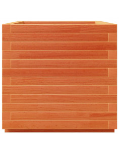 Fioriera Giardino Marrone Cera 50x50x49,5cm Legno Massello Pino