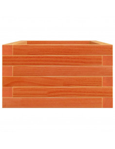 Fioriera Giardino Marrone Cera 70x40x23cm Legno Massello Pino