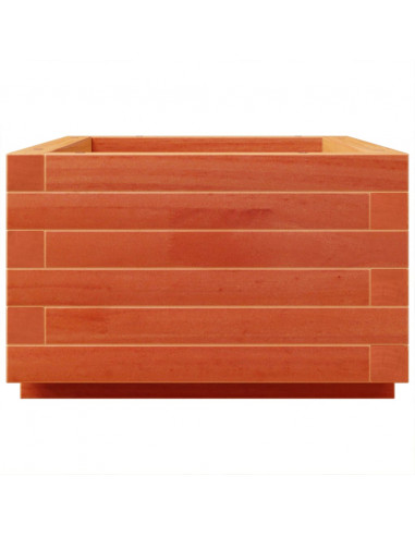 Fioriera Giardino Marrone Cera 70x40x26,5cm Legno Massello Pino