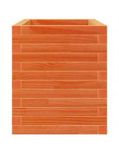 Fioriera Giardino Marrone Cera 70x40x45,5cm Legno Massello Pino 2