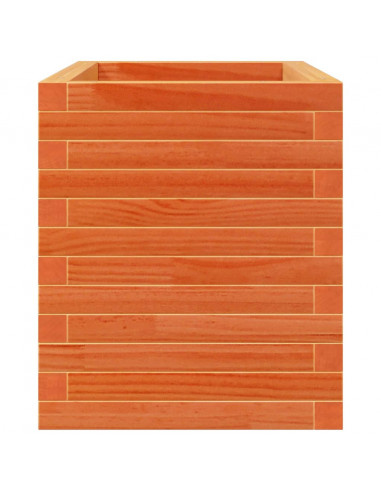 Fioriera Giardino Marrone Cera 70x40x45,5cm Legno Massello Pino