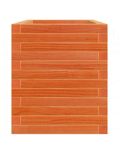 Fioriera Giardino Marrone Cera 70x40x46 cm Legno Massello Pino