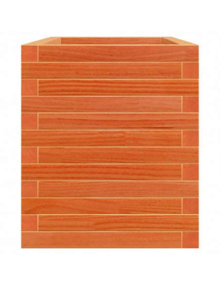 Fioriera Giardino Marrone Cera 70x40x46 cm Legno Massello Pino
