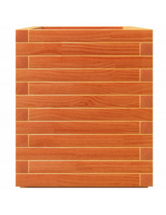 Fioriera Giardino Marrone Cera 70x40x49,5cm Legno Massello Pino