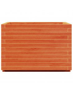 Fioriera Giardino Marrone Cera 70x70x49,5cm Legno Massello Pino 2