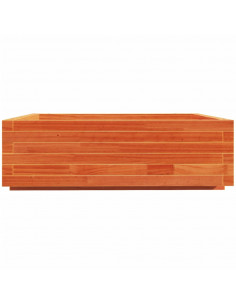 Fioriera Giardino Marrone Cera 80x80x26,5cm Legno Massello Pino