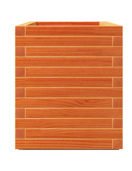 Fioriera Giardino Marrone Cera 90x40x49,5cm Legno Massello Pino