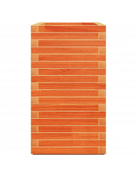 Fioriera Giardino Marrone Cera 90x40x72 cm Legno Massello Pino