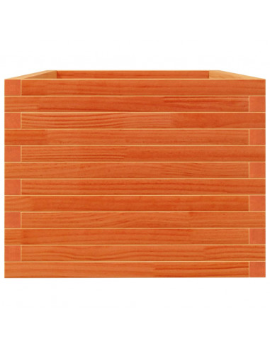 Fioriera Giardino Marrone Cera 90x60x45,5cm Legno Massello Pino