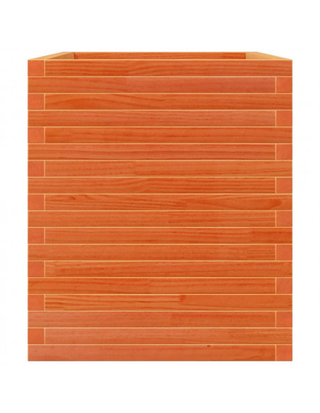 Fioriera Giardino Marrone Cera 90x60x68,5cm Legno Massello Pino