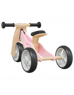 Bicicletta Senza Pedali per Bambini 2 in 1 Rosa 2