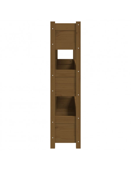 Fioriera Miele 112x25x104,5 cm in Legno Massello di Pino