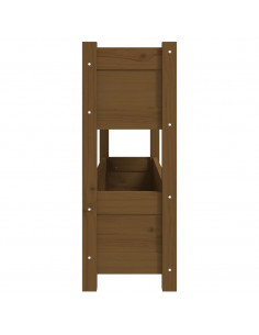 Fioriera Miele 112x25x66 cm in Legno Massello di Pino 2