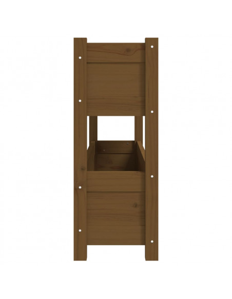 Fioriera Miele 112x25x66 cm in Legno Massello di Pino
