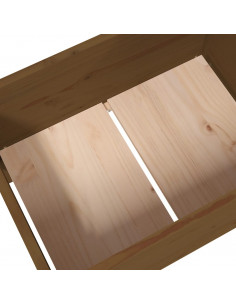 Fioriera Miele 178,5x44x75 cm in Legno Massello di Pino 2