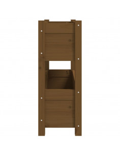 Fioriera Miele 77x25x66 cm in Legno Massello di Pino 2