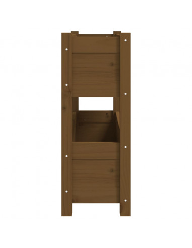 Fioriera Miele 77x25x66 cm in Legno Massello di Pino