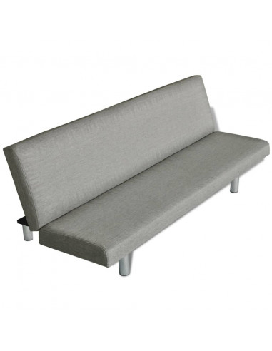 Divano Letto Grigio in Poliestere