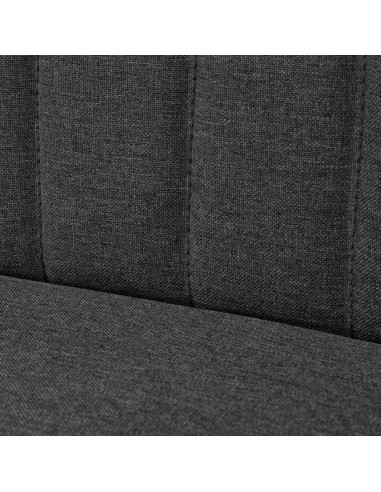 Divano in Stoffa 117x55,5x77 cm Grigio Scuro