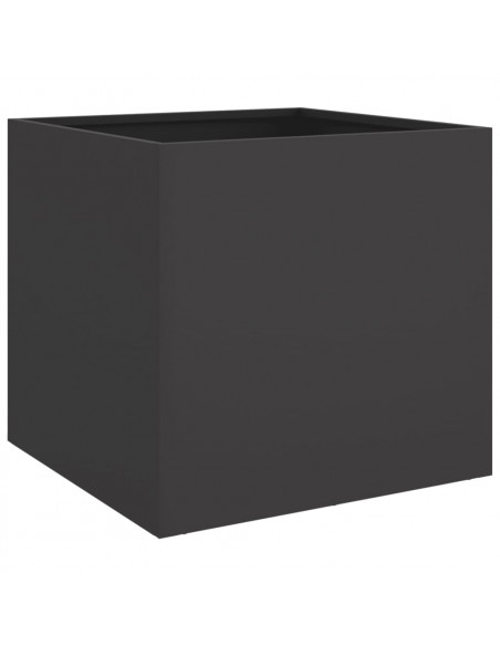 Fioriera Nera 49x47x46 cm in Acciaio Laminato a Freddo
