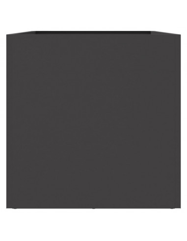 Fioriera Nera 62x30x29 cm in Acciaio Laminato a Freddo