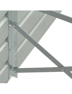 Fioriera per Giardino Antracite 100x40x77 cm in Acciaio Zincato