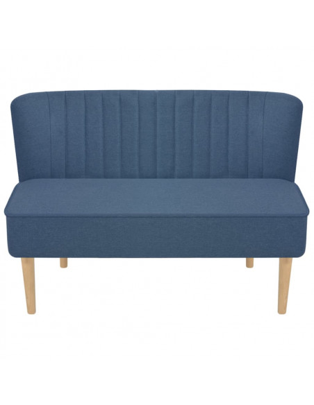 Divano in Stoffa 117x55,5x77 cm Blu