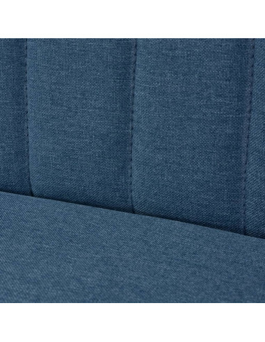 Divano in Stoffa 117x55,5x77 cm Blu