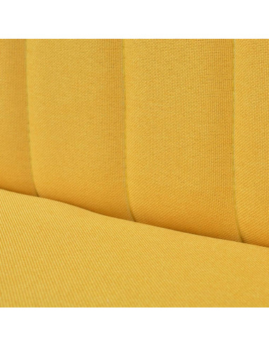 Divano in Stoffa 117x55,5x77 cm Giallo