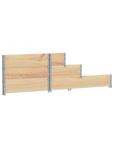 Fioriera Rialzata 3 Livelli 120x80 cm Legno Massello di Pino