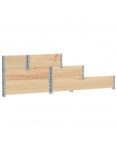 Fioriera Rialzata 3 Livelli 120x80 cm Legno Massello di Pino 2