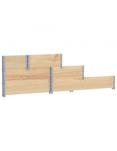 Fioriera Rialzata 3 Livelli 120x80 cm Legno Massello di Pino