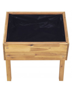 Fioriera Rialzata 50x40x45 cm in Massello di Acacia 2