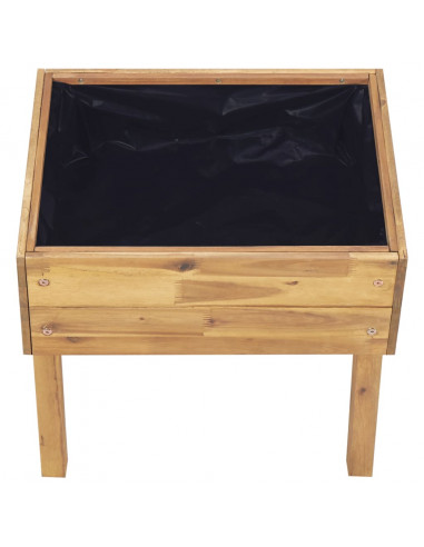 Fioriera Rialzata 50x40x45 cm in Massello di Acacia