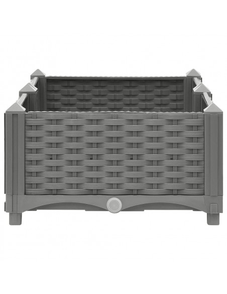 Fioriera Rialzata 80x40x23 cm in Polipropilene