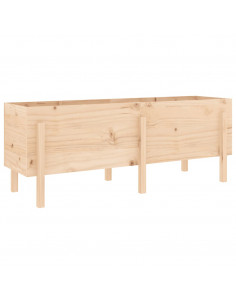 Fioriera Rialzata da Giardino 160x50x57 cm Legno Massello Pino