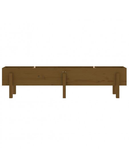 Fioriera Rialzata da Giardino Miele 160x30x38 cm Massello Pino