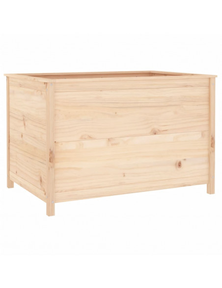 Fioriera Rialzata Giardino 119,5x82,5x78cm Legno Massello Pino