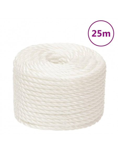 Corda da Lavoro Bianca 20 mm 25 m in Polipropilene
